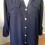 Camisa Larga con Bolsillos