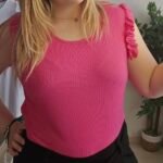 Camiseta canalé volante